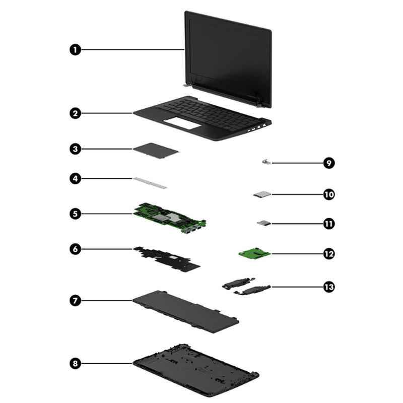 MN3NW Laptop Touchpad Dell Latitude 3330 2-in-1 Touch